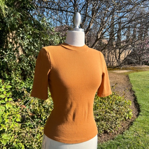 MAEVE ANTHROPOLOGIE Women's mustard orange Top - Picture 1 of 6